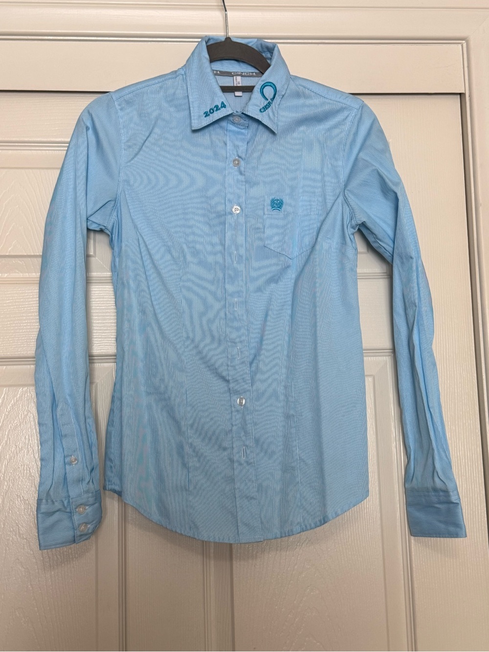 Cinch Light Blue Button-Down Dress Shirt